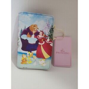 Loungefly Disney Beauty and the Beast Winter Ice Skating Zip Wallet